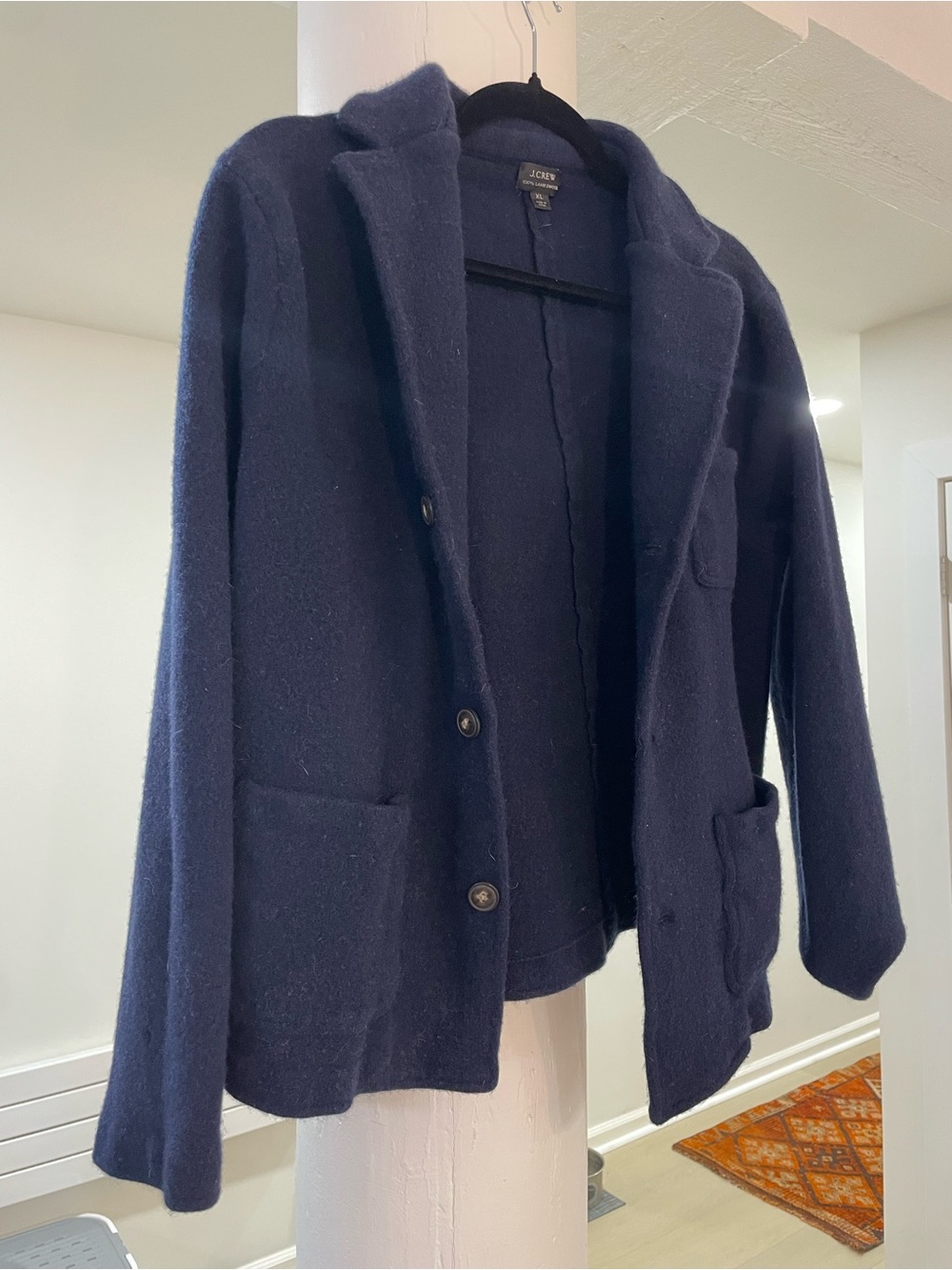 J. Crew Navy Wool-Blend Blazer Jacket
